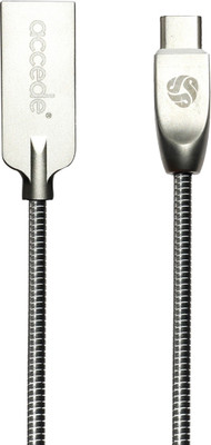 

Accede ACE0006 Power Cord(Compatible with Mobile, Silver)