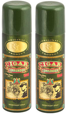 

Remy Latour Cigar Commander Deodorant Spray - For Men(200 ml, Pack of 2)