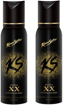 

ks DOUBLE XX Perfume Body Spray - For Men (240 ml, Pack of 2) Body Spray - For Men(240 ml, Pack of 2)