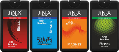 

Jinx BELL,SPARK,MAGNET,BOSS Perfume Body Spray - For Men & Women(80 ml, Pack of 4)