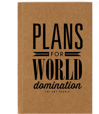

The Art People A5 Notebook(World Domination, Brown)