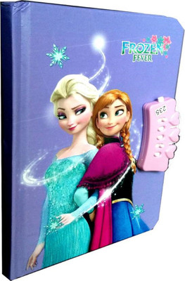 TECHNOCHITRA FRROZAN PRINTED DIARY WITH NUMBER LOCK Regular Gift Set SINGLE 100 Pages(Multicolor)