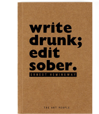 

The Art People A5 Notebook(Write Drunk, Brown)