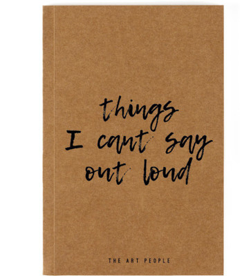

The Art People A5 Notebook(Can't Say Loud, Brown)