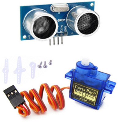 

Kit4Curious HC-SR04 Ultrasonic sensor + Servo SG90 Educational Electronic Hobby Kit