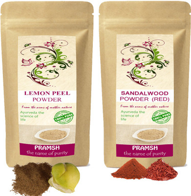 

PRAMSH Premium Quality Red Sandalwood 100gm & Lemon Peel 300gm Powder Combo(400 g)