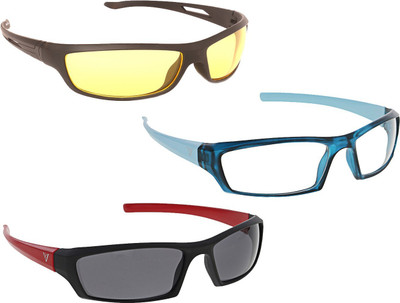 

Vast New Day & Night Vision Driving Plus Summer Special (Yellow,White,Grey) Cycling Goggles(Yellow, Grey, White), Multicolor