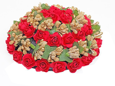 

Raaya Artificial Bridal Rose Flower Hair Gajra Accessories For Women And Girls Bun(Multicolor)