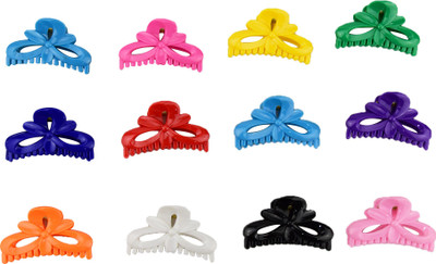 

AVMART Trendy Set Of 12 Colorful hair Clutcher hair Pin Accessory for girls & Women Jewellery Hair Clip(Multicolor)