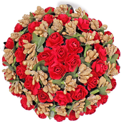 

Prime Hair Gajra For Women And Girls Wedding And Party Wear Hair Gajra, Multicolor Bun(Multicolor)