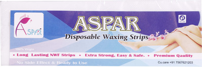 

Aspar Desposable plain White Waxing Strips for Hair removal Strips(40 Strips, Set of 40)