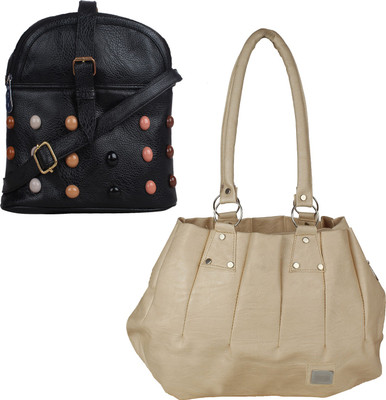 

Fillincart Messenger Bag(Beige, Black)