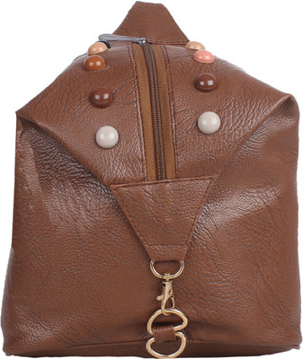 

Fillincart Solid Waterproof Shoulder Bag(Brown, 5 inch)