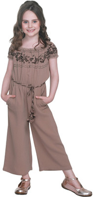 Cutecumber Embroidered Baby Girls Jumpsuit