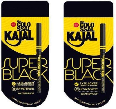 

Stardeals Colossal Superblack Kajal Pack of 2(Black)