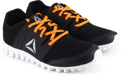

REEBOK Boys Lace Running Shoes(Black, Black/wild orange