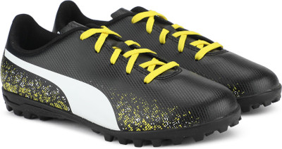 

Puma Boys Lace Football Shoes(Black, Black-white-blazing yellow