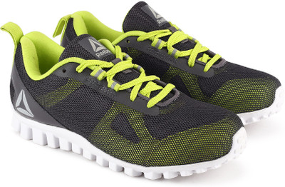 

REEBOK Boys Lace Running Shoes(Grey, Ash grey/semi solar yllw
