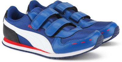 

Puma Boys Velcro Sneakers(Blue, True blue-white-barbados cherry