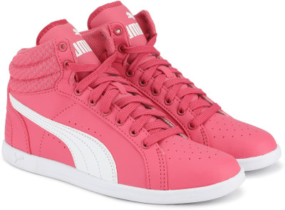 

Puma Girls Lace Sneakers(Pink, Rapture rose-white