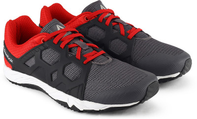 

REEBOK Boys Lace Running Shoes(Grey, Grey/red rush/black