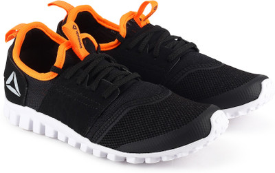 

REEBOK Boys Lace Running Shoes(Black, Black/wild orange