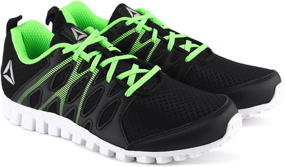 

REEBOK Boys Lace Running Shoes(Black, Black/neon green
