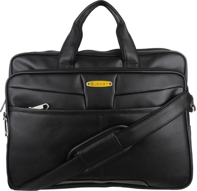

Blowzy Collection Durable Briefcase Carrying Case for 15.6 in Laptop Waterproof Messenger Bag(Black, 16 inch)