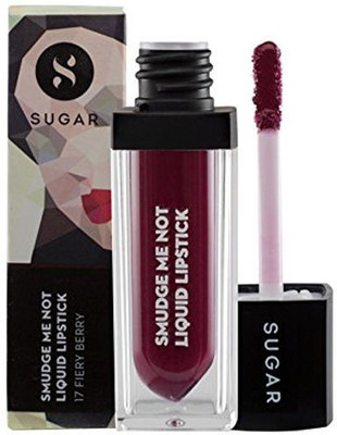

Sugar Smudge Me Not Liquid Lipstick 4.5 ml (17 Fiery Berry)((17 Fiery Berry))