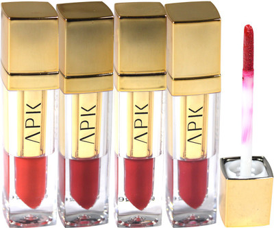 

APK Matte Me Ultra Smooth Matte Lipstick PK24 Pack of 4(Multicolor, 6 ml)