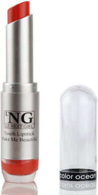 LNG Le Next Girl Youth Lipstick Color Ocean Make Me Beautiful, Soft Orange, 3G(Soft Orange, 3 g)