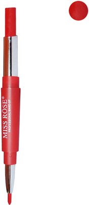 

Miss Rose Makeup Professional Lipstick & Liner 2 in 1(Red)