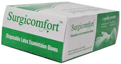 

Surgicomfort COMFORTPFEG03 Latex Examination Gloves(Pack of 100)