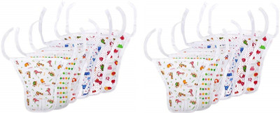 

Chirsh New Born Baby Cloth Cotton Nappies(Pack Of 12) (0-6 Months, Multicolor
