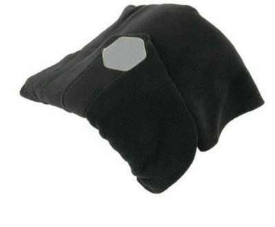 

Shrih Scientifically Proven Super Soft Neck Support Travel Pillow Neck Pillow(Black)