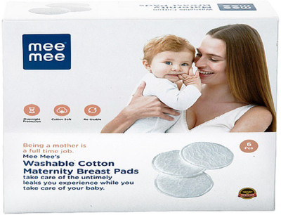 

MeeMee MM-3730 A (PK-6)_Cream Nursing Breast Pad(Pack of 6)