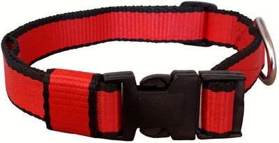 

W9 High Quality Nylon Collar With Adjustable Buckle For Puppy/Cat -1 Inch - Dog Everyday Collar(, Red