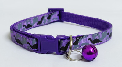 

101Lives Purple Camouflage with bell  Dog & Cat Everyday Collar(, Purple