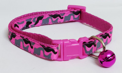 

101Lives Pink Camouflage with bell  Dog & Cat Everyday Collar(, Pink