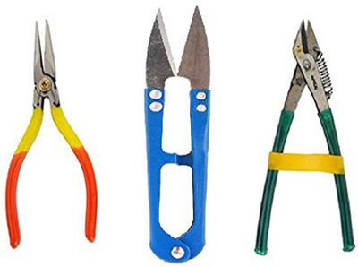 BestUBuy Jewellery Making Essential Tool Set Including Cutting & Bending Tools With Cutter/Nipper !! Round Nose Plier(Length : 12 inch)