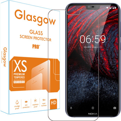 Glasgow Tempered Glass Guard for Nokia 6.1 Plus(Pack of 1)