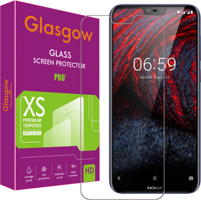 Glasgow Tempered Glass Guard for Nokia 6.1 Plus(Pack of 1)