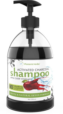 

Potentveda Apple Cider Vinager With Activated charcoal Detox Shampoo Parabens SUlphate free 250ml(250 ml)