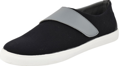

JainAM Slip On Sneakers For Men(Black, Grey