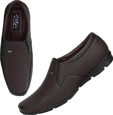 

ZIXER Formal Slip on Shoe For Office Slip On For Men(Brown