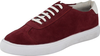 

JainAM Sneakers For Men(Maroon, White, Red