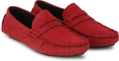 

ROAD STAG Men's & Boys Trendy Suede Loafers For Men(Red