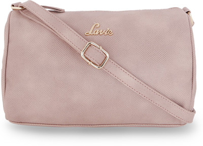 

Lavie Women Evening/Party Pink Leatherette Sling Bag