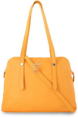 

Lavie Women Evening/Party Yellow Leatherette Sling Bag
