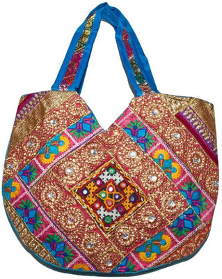 

Super Girls Evening/Party Multicolor Silk Messenger Bag
